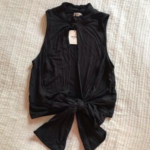 Free People Front Tie Sleeveless Open Top